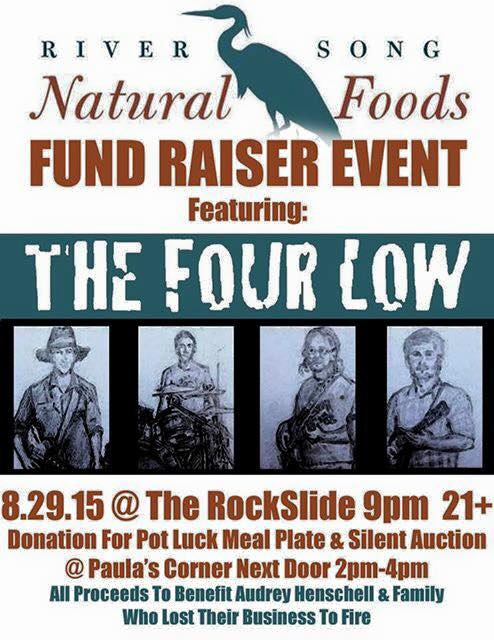 River Song Natural Foods Fundraiser poster