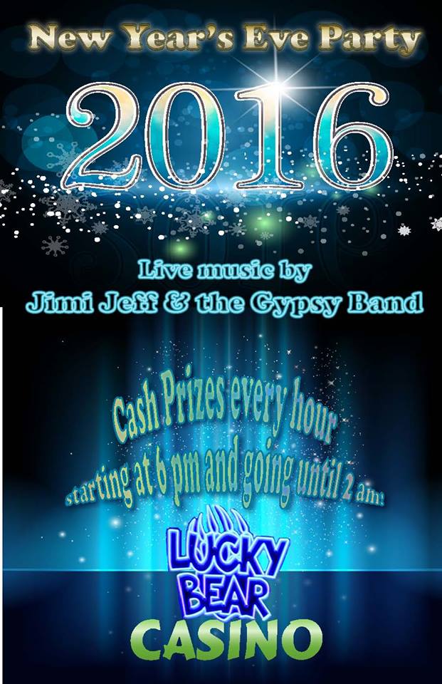 New Year’s Eve at Lucky Bear Casino with Jimi Jeff & The Gypsy Band