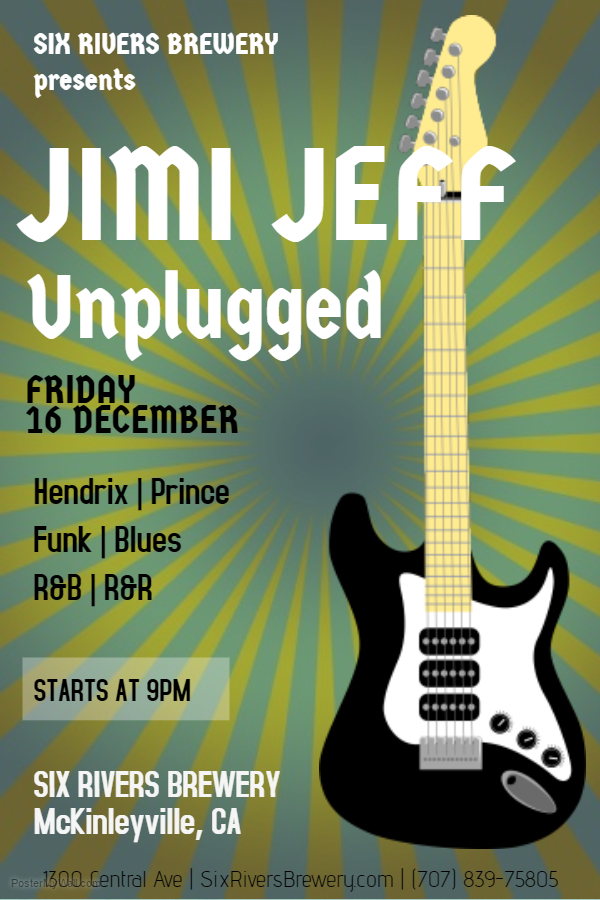 Jimi Jeff Unplugged at Six Rivers Brewery – Dec 16, 2016