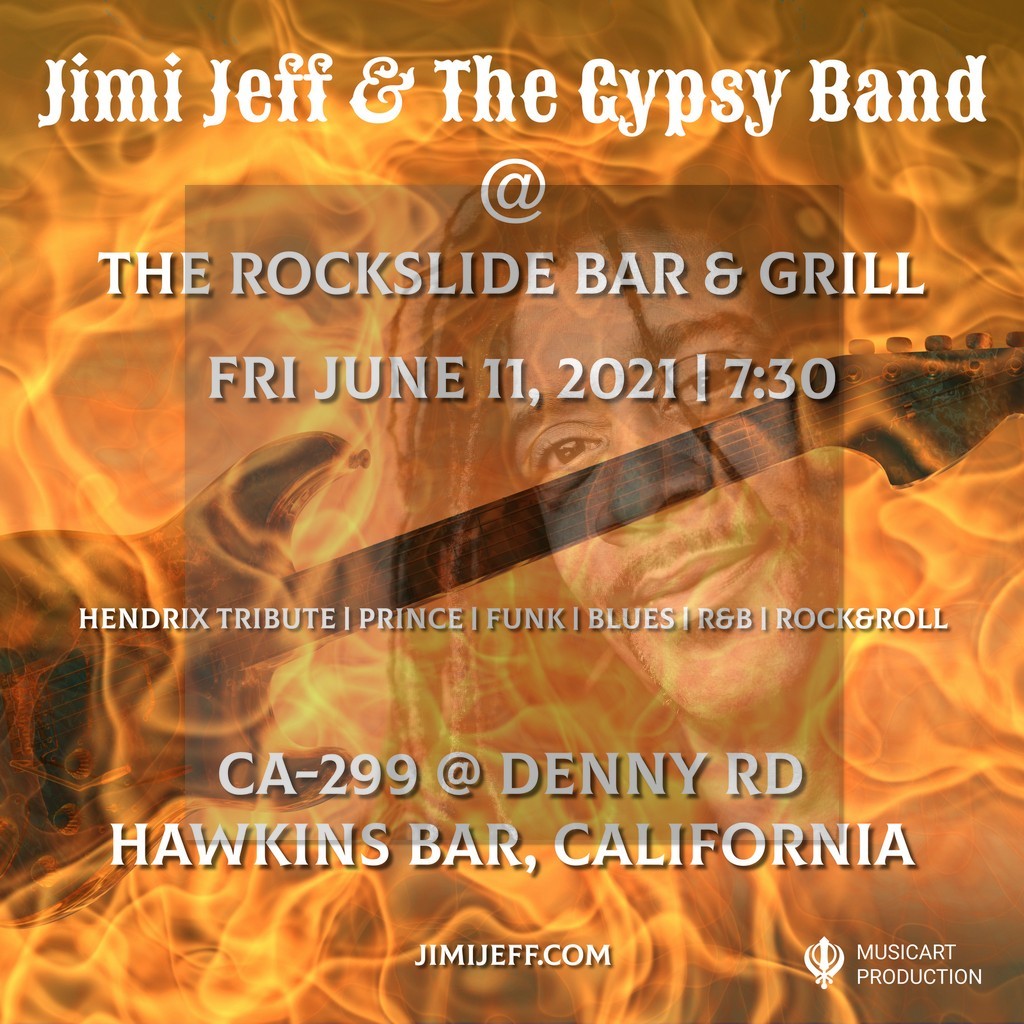 Jimi Jeff & The Gypsy Band at The Rockslide Bar & Grill Fri June 11, 2021
