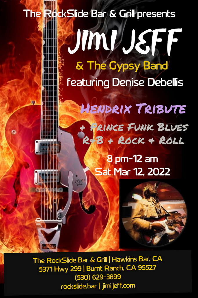 Jimi Jeff & The Gypsy Band featuring Denise Debellis @ The Rockslide Bar & Grill