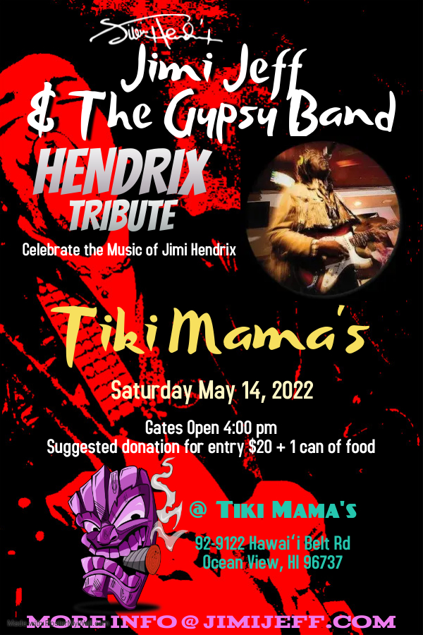 Jimi Jeff & The Gypsy Band @ Tiki Mama's Ka'u May 14, 2022